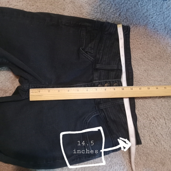 Flying Monkey Platinum Black Women High Rise Skinny Jeans Size 29 Raw Hem - Picture 2 of 8